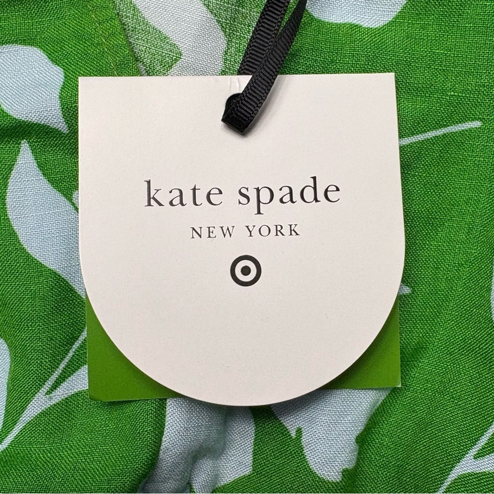 NWT Kate Spade x Target Classic Rose Linen Blend Maxi Dress Size S Pockets Green - Picture 12 of 13
